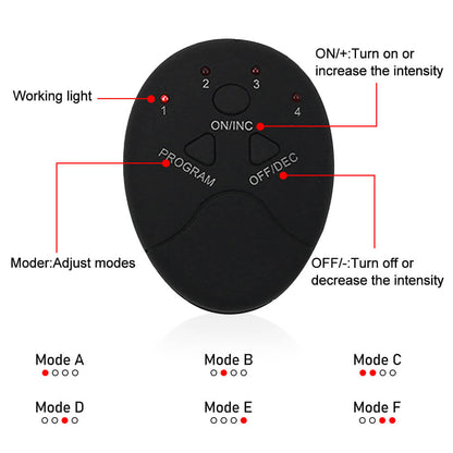 Tonificador para glúteos eléctrico ideal para entrenamiento de caderas, abdominales, con 6 modos de entrenamiento fitness inteligente