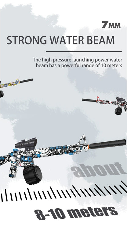 Pistola eléctrica de hidrogel para exteriores M416, inyector de bolas contra salpicaduras, pistola inyectora eléctrica de bolas de gel