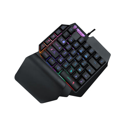 Mini Teclado Portátil para Juegos con Retroiluminación RGB