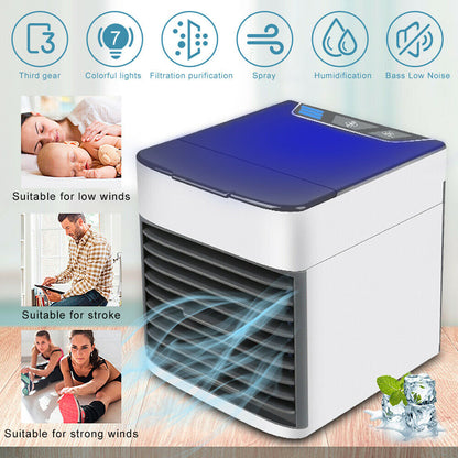 Enfriador de aire ultra evaporativo ligero y portátil con tecnología Hydro-Chill