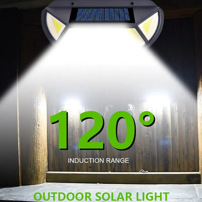 Lámpara de pared solar para exteriores, movimiento y sensor de luz, luces de reflector IP65 para jardín, patio, puerta de pared