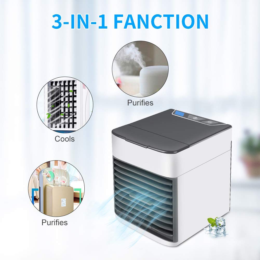 Enfriador de aire ultra evaporativo ligero y portátil con tecnología Hydro-Chill