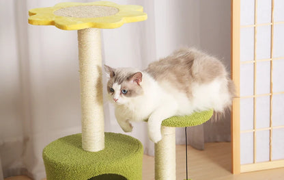 Casa para mascotas, marco de escalada para gatos, plataforma multicapa, garras de molienda de Sisal, cómodo Marco de escalada para gatos