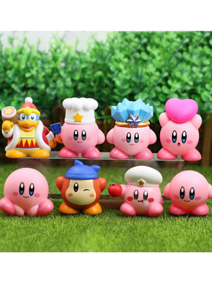 Set de 8 figuras anime/manga Kirby 5cm Generico