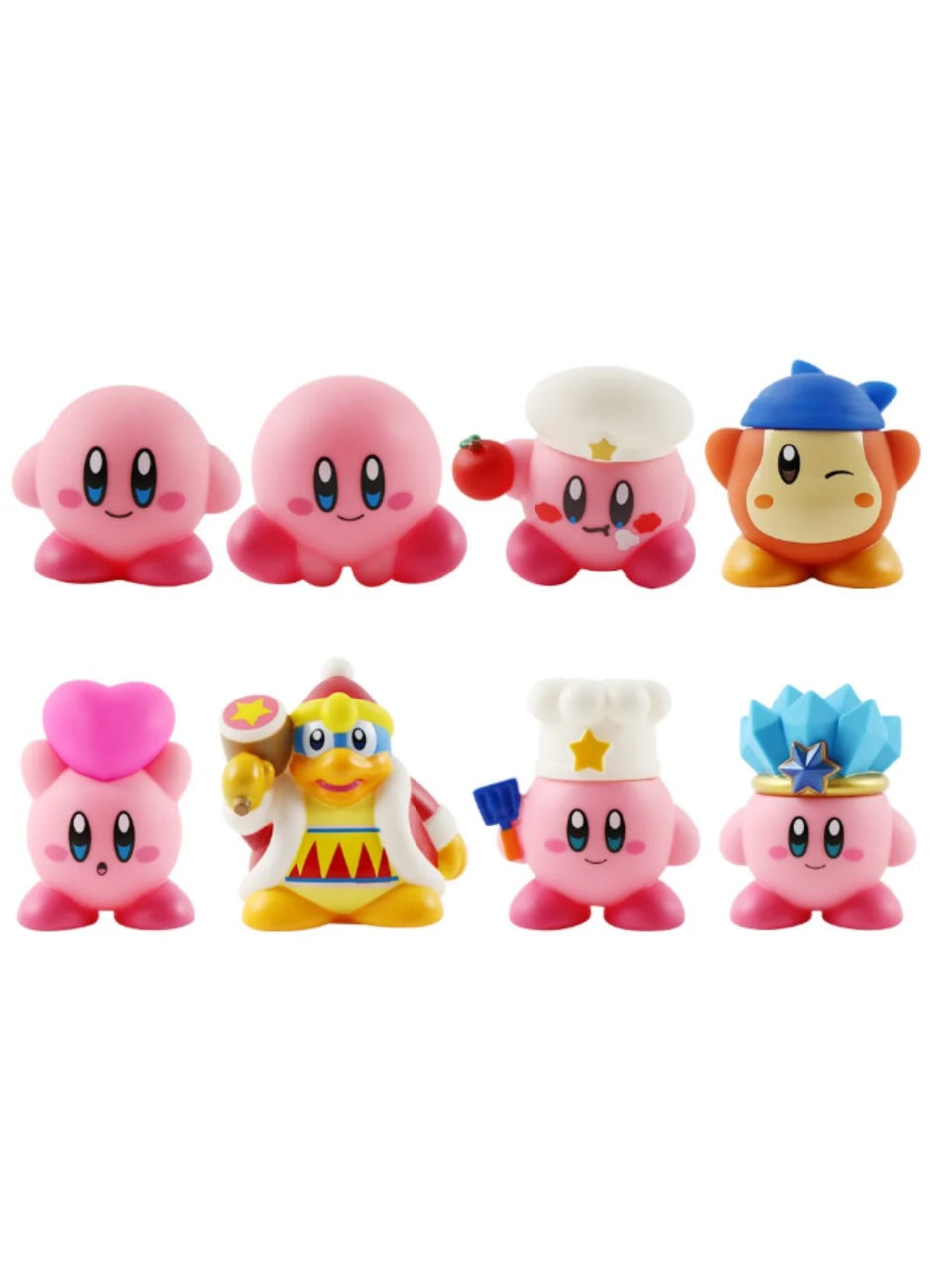 Set de 8 figuras anime/manga Kirby 5cm Generico