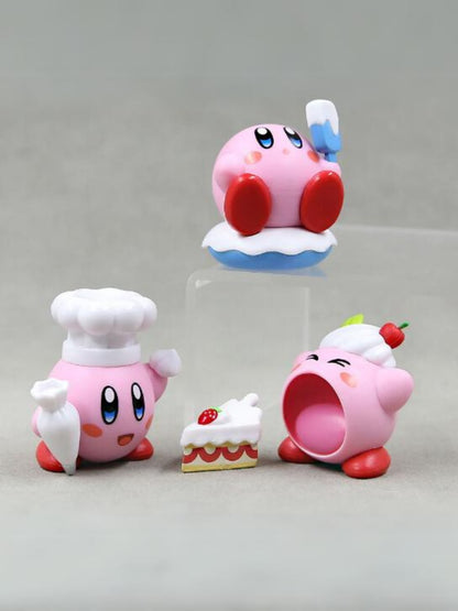 Set de 6 figuras anime/manga kirby especial de cocina, 5cm Generico