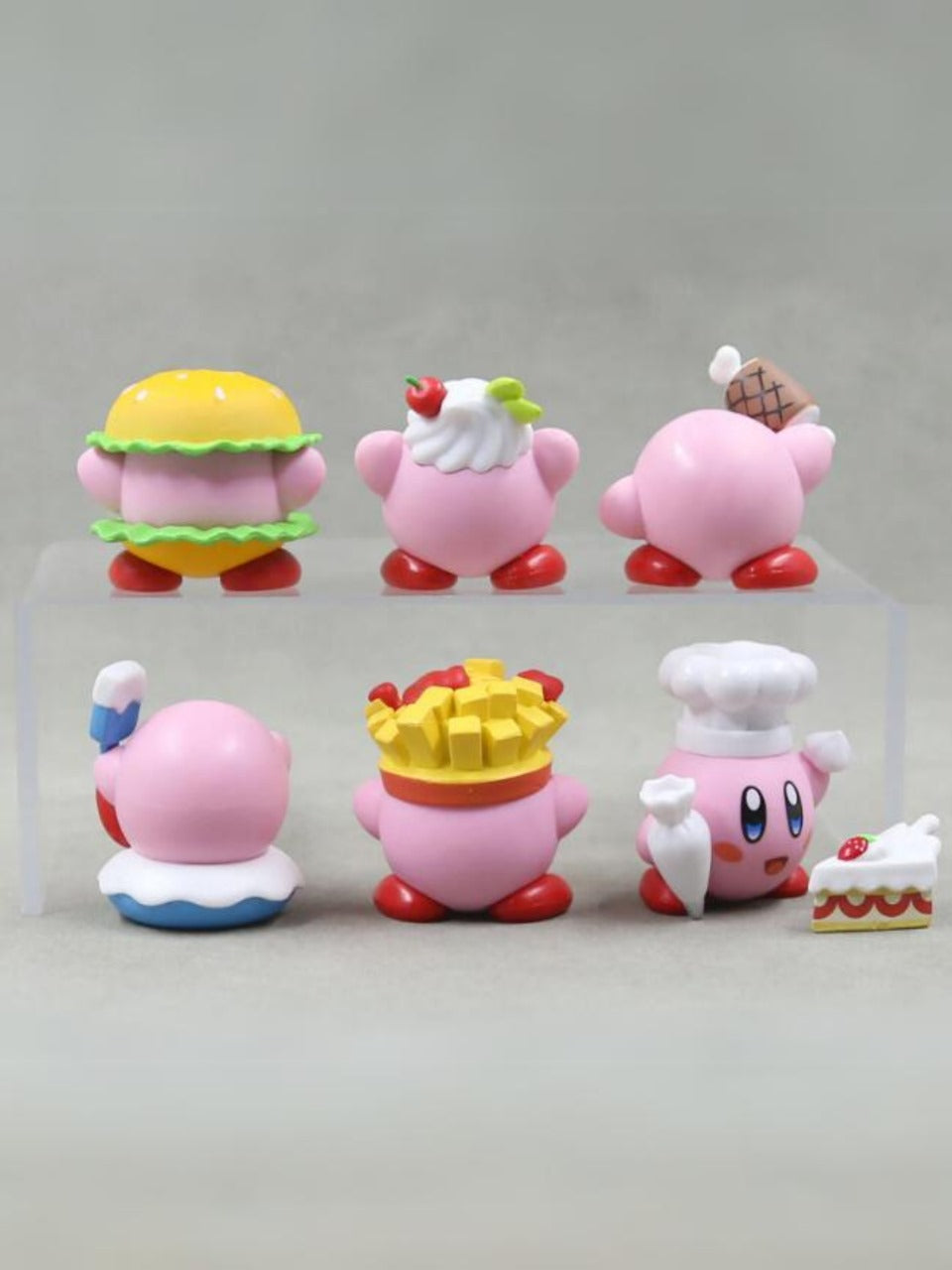 Set de 6 figuras anime/manga kirby especial de cocina, 5cm Generico