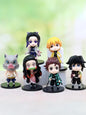 Set de 6 figuras coleccionables de KImetsu no yaiba, Anime/manga Generico Chibi