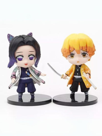 Set de 6 figuras coleccionables de KImetsu no yaiba, Anime/manga Generico Chibi