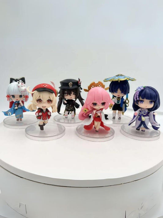 Set de 6 Figuras coleccionales GI Anime/Manga Generico