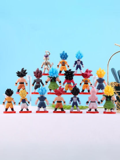 Set de 16 figuras coleccionables de DBZ Anime/Manga Generico