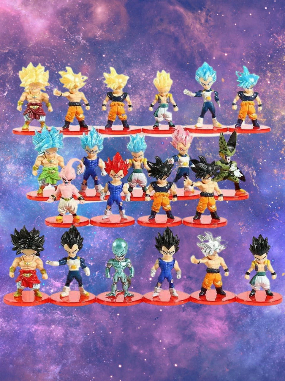 Set de 21 figuras coleccionables DBZ Anime/manga