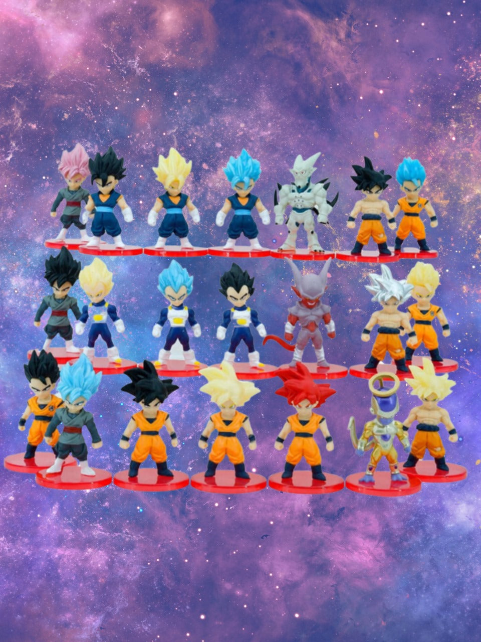 Set de 21 figuras coleccionables DBZ Anime/manga