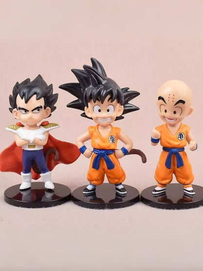 Set de 6 figuras coleccionables de DBZ Anime/Manga Primera Saga