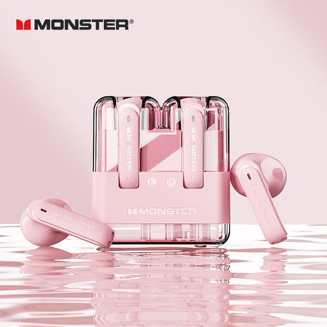 Monster-auriculares inalámbricos XKT12 para videojuegos, cascos originales con Bluetooth 5,3, TWS, sonido HIFI, reducción de ruido, 300mAh