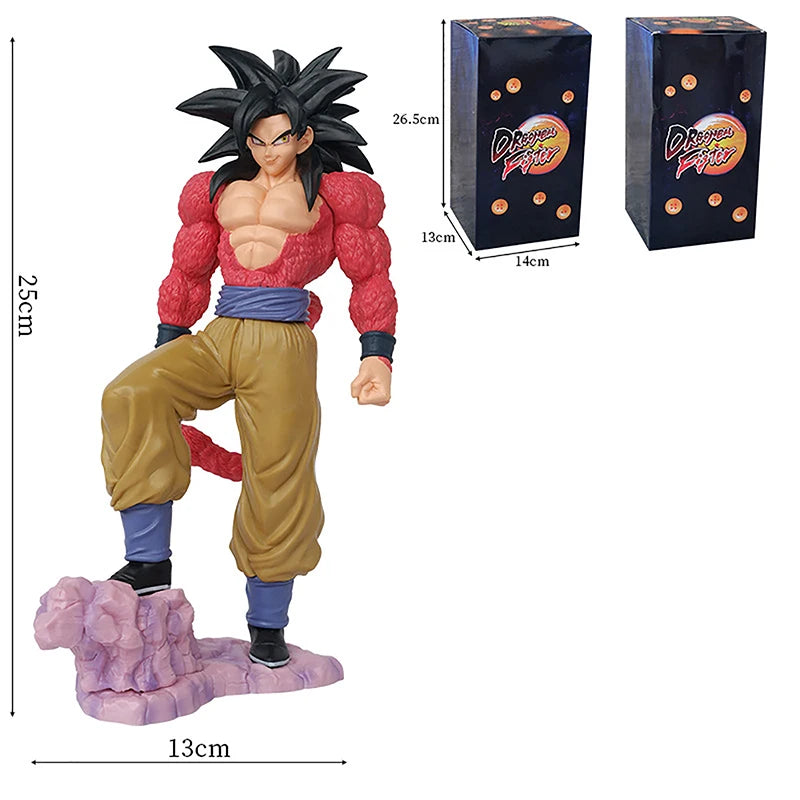 Figuras de acción de Dragon Ball, Son Goku, Ssj4, Super Saiyan 4, Goku, PVC, modelo de juguete, regalos para niños