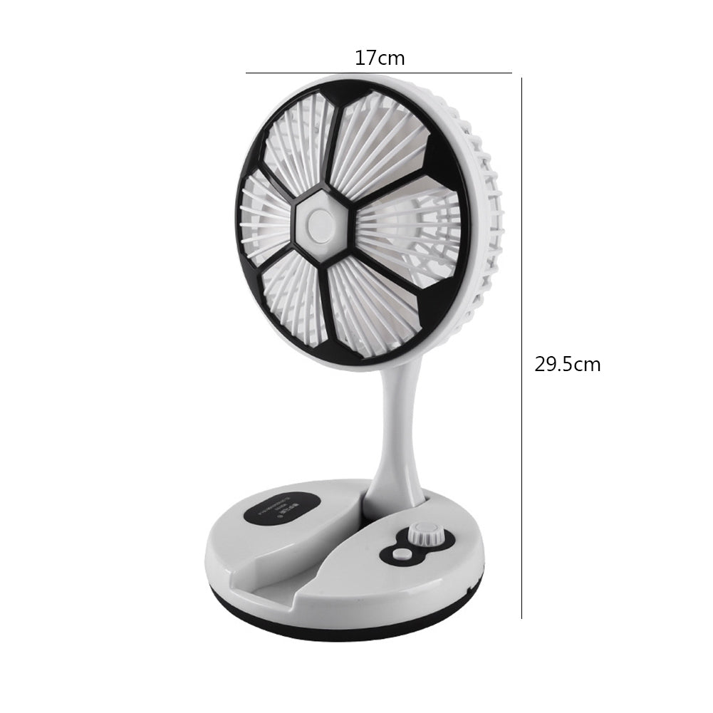 Ventilador Plegable Portátil, Recargable Micro USB Reducción de Ruido