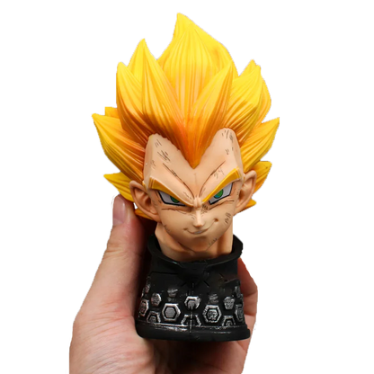 Figura de Vegeta de 46cm, juguete de Anime Dragon Ball Z GK Super Bule Saiyan Vegeta, colección de acción, estatua grande, muñeco para niño