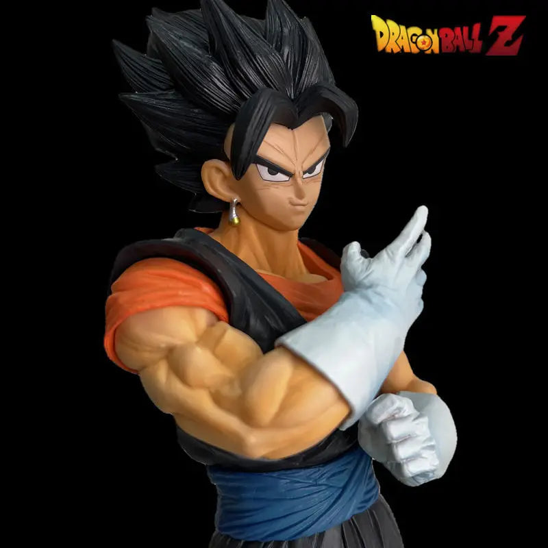 Dragonball Z Super SSJ Vegito Gogeta Figura de acción de Vegito Amarillo, Azul y Negro 32 cm de altura, para coleccionar o colocar sobre mesa, escritorio, oficina, etc