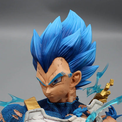 Figura de Vegeta de 46cm, juguete de Anime Dragon Ball Z GK Super Bule Saiyan Vegeta, colección de acción, estatua grande, muñeco para niño