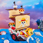 Thousand Sunny-minifiguras de barco de piratas, modelo 3D de bloques de construcción de Anime, juguete para niños, regalo de cumpleaños, 2385 piezas + una pieza