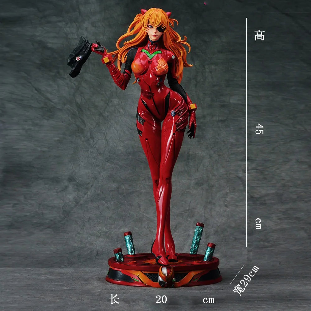 Figura de acción de Anime EVA Asuka Langley Shikinami, modelo a escala 1/4, decoración de colección, juguetes para regalo