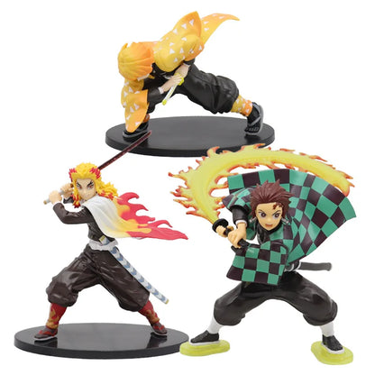 Demon Slayer Kamado Tanjirou figura de acción de Anime, No Yaiba Kimetsu, modelo de estatua, figuras de PVC coleccionables, juguetes, muñecas, regalo para niños, 16cm