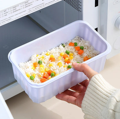 Fiambrera de doble capa de plástico para niños, caja grande Bento para trabajadores de oficina con compartimentos, contenedor de alimentos, cuencos portátiles para ensaladas