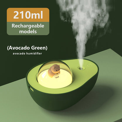 Humidificador de aire de 210ml, diseño de aguacate, Difusor de niebla fría y aroma