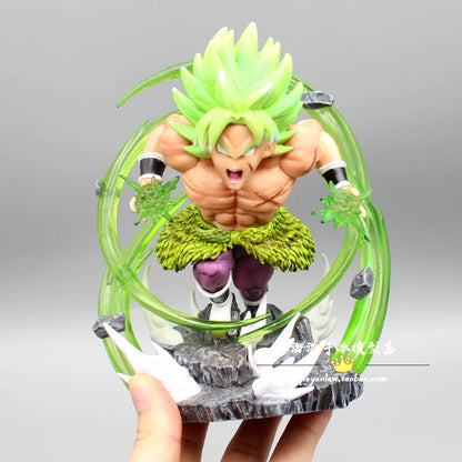 Figura de acción de Dragon Ball GK Broly para niños, estatua de PVC de 17cm, modelo de colección de dibujos animados, juguetes para regalos