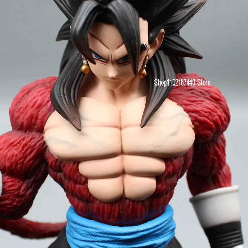 Figura de 30cm GK figura de acción de Anime SSJ4 Vegetto, escultura demoniacal Fit, colección de PVC, modelo de muñeca, juguetes, regalo