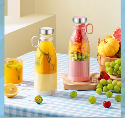 Licuadora portátil de viaje de 350ML, mezclador inalámbrico recargable, Mini exprimidor USB, taza mezcladora de frutas, exprimidor de botellas, Extractor de batidos