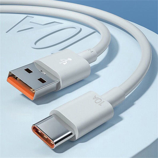 Cable USB Type C 1M Carga Súper Rápida, Cable de datos 10A, 120W Compatible Con Huawei