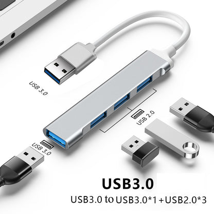 Expansor de puertos USB extensor de 4 puertos pequeño USB Hub para PC Laptop 5 Gbps