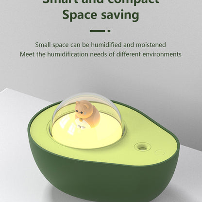 Humidificador de aire de 210ml, diseño de aguacate, Difusor de niebla fría y aroma