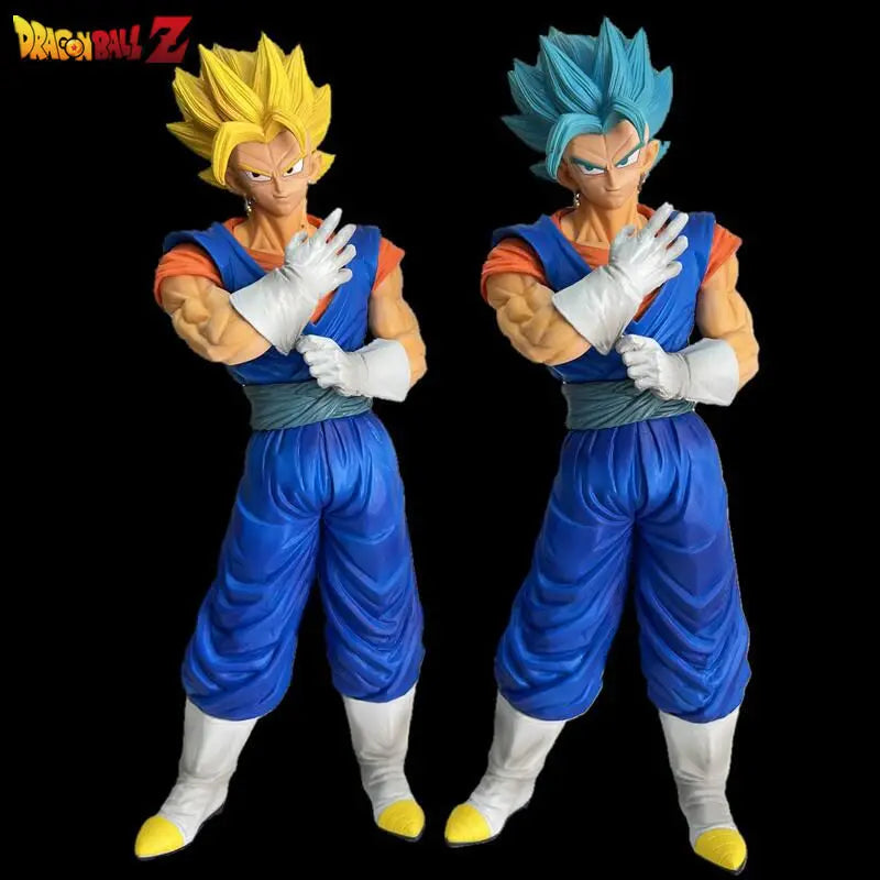 Dragonball Z Super SSJ Vegito Gogeta Figura de acción de Vegito Amarillo, Azul y Negro 32 cm de altura, para coleccionar o colocar sobre mesa, escritorio, oficina, etc