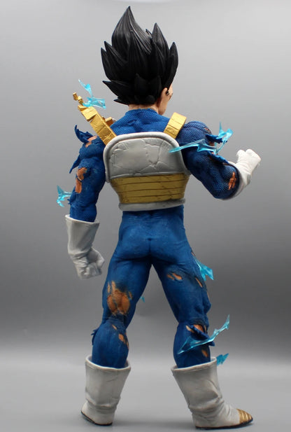 Figura de Vegeta de 46cm, juguete de Anime Dragon Ball Z GK Super Bule Saiyan Vegeta, colección de acción, estatua grande, muñeco para niño