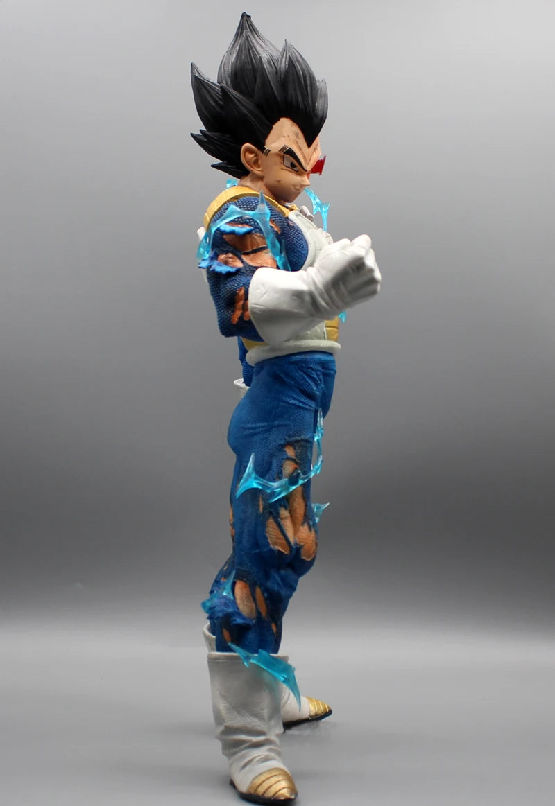 Figura de Vegeta de 46cm, juguete de Anime Dragon Ball Z GK Super Bule Saiyan Vegeta, colección de acción, estatua grande, muñeco para niño