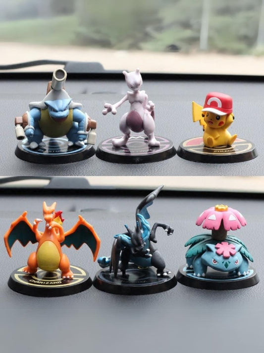 Set de 6 figuras coleccionables de anime/manga POCKET MONSTER