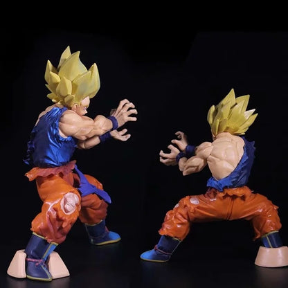 Dragon Ball Super Saiyan Goku Figura Batalla Dañada Modelo PVC Coleccionable Anime Vegeta Muñeca Joyería Niños Juguetes